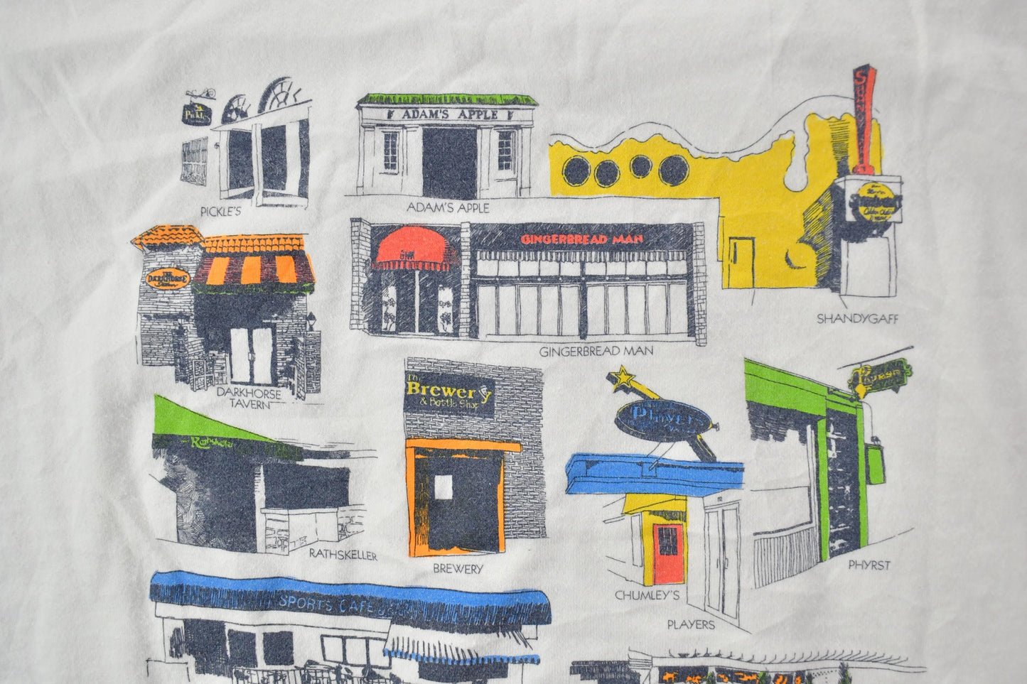 Vintage 1990s Bar Tour Downtown State University Collegiate College Bar Tour T-Shirt Men's XL from propervintagecanada