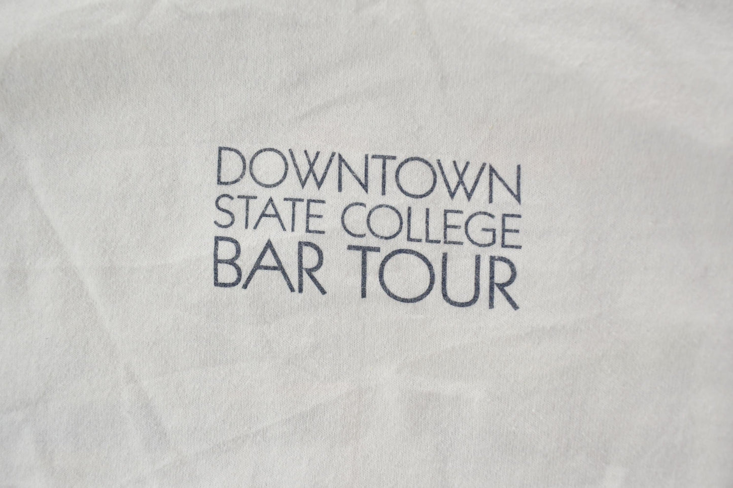 Vintage 1990s Bar Tour Downtown State University Collegiate College Bar Tour T-Shirt Men's XL from propervintagecanada
