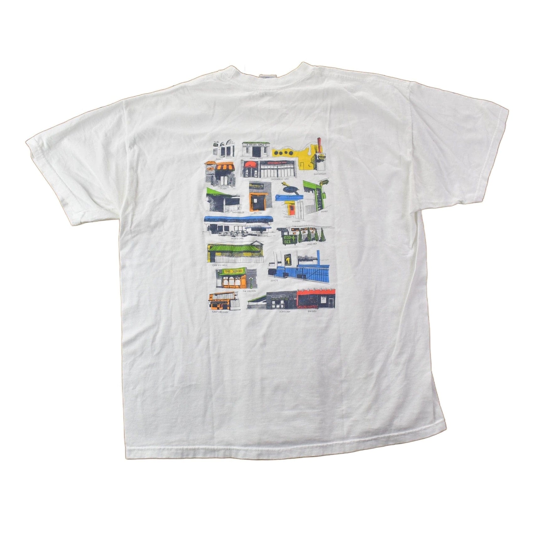 Vintage 1990s Bar Tour Downtown State University Collegiate College Bar Tour T-Shirt Men's XL from propervintagecanada