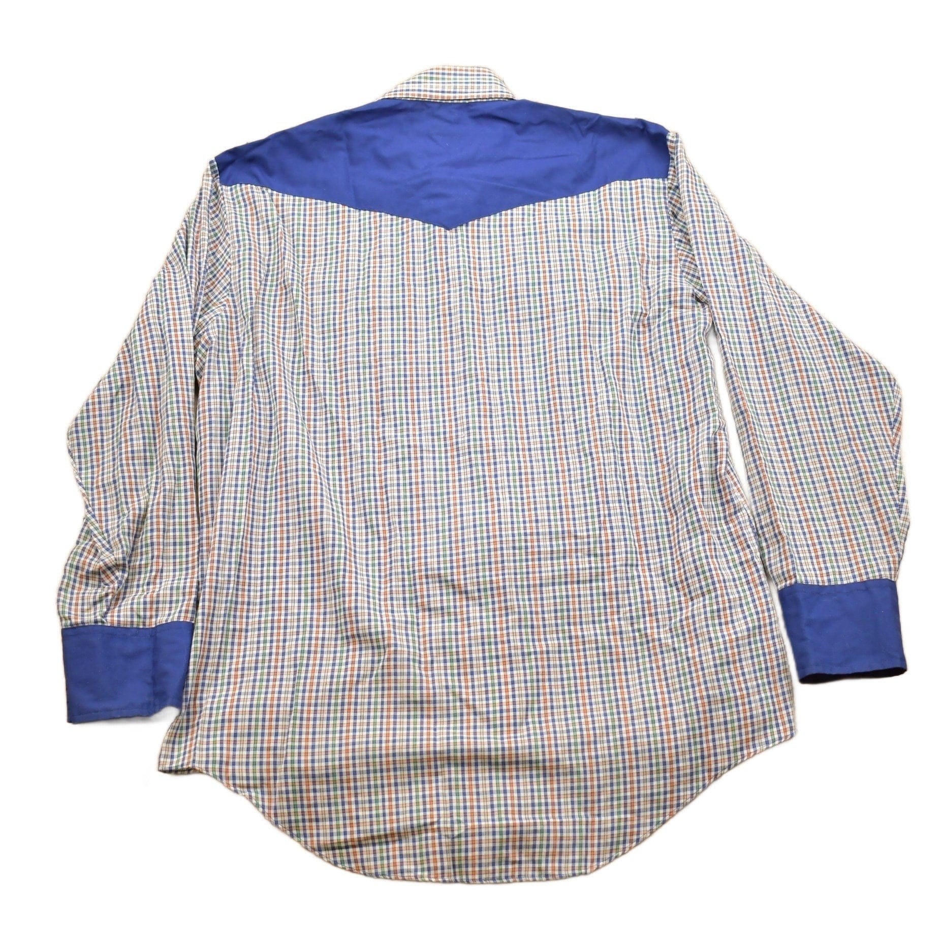 Vintage 1990s Barb B Check Pattern Western Button Up Shirt Men's Medium from propervintagecanada