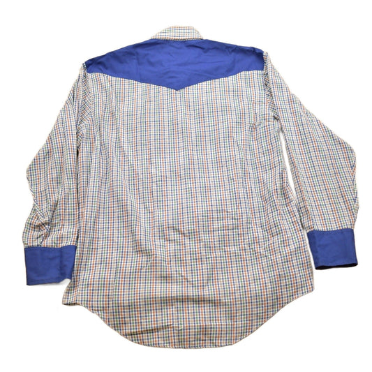 Vintage 1990s Barb B Check Pattern Western Button Up Shirt Men's Medium from propervintagecanada