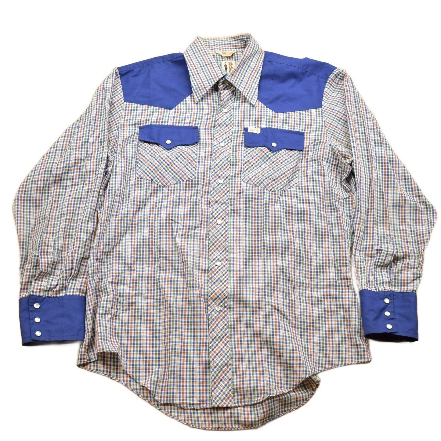 Vintage 1990s Barb B Check Pattern Western Button Up Shirt Men's Medium from propervintagecanada