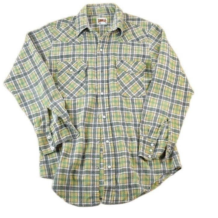 Vintage 1990s Barf Button Up Western Style Shirt Men's Medium from propervintagecanada