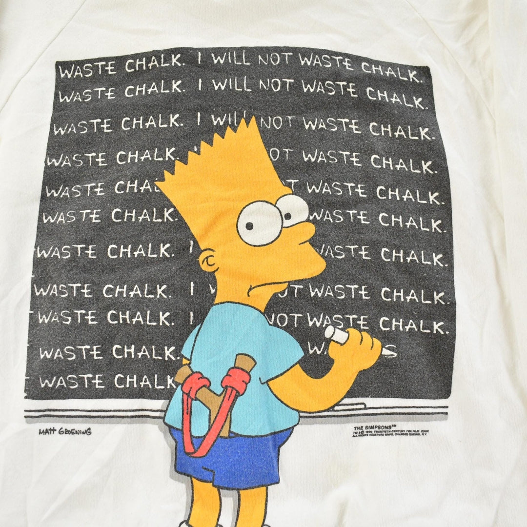 Vintage 1990s Bart Simpson Graphic Crewneck Sweatshirt Men's Medium / 90s Crewneck / Made In USA / Raglan Sweater / TV Cartoon Promo from propervintagecanada