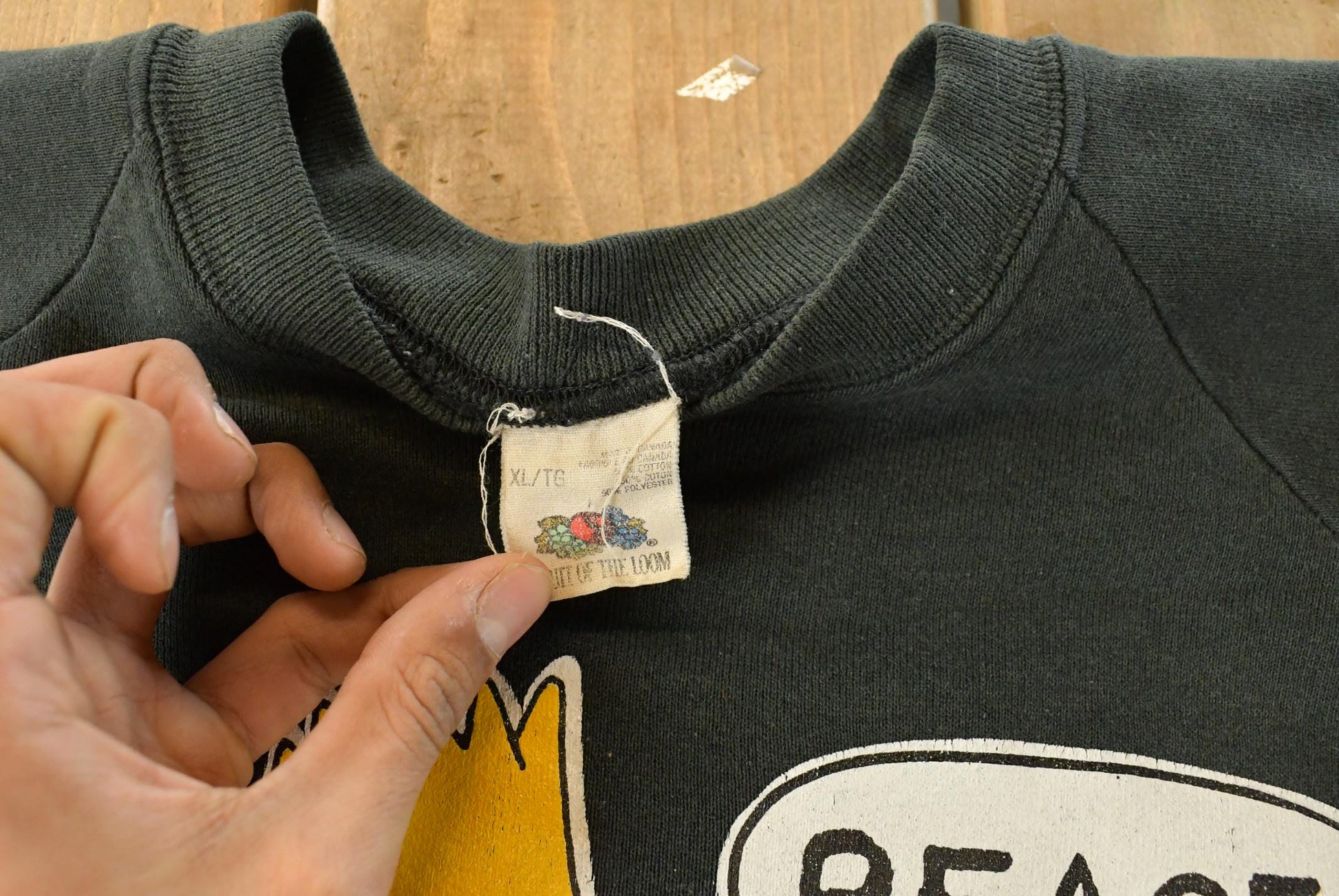 Vintage 1990s Bart Simpson Peace Man Graphic Crewneck Sweatshirt Men's XL from propervintagecanada