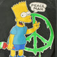 Vintage 1990s Bart Simpson Peace Man Graphic Crewneck Sweatshirt Men's XL from propervintagecanada