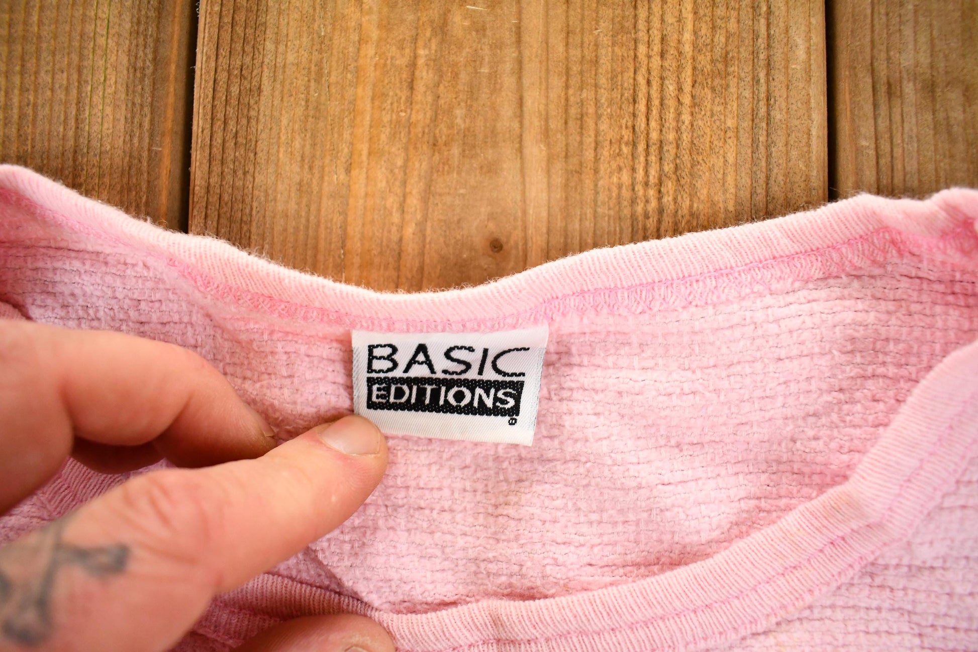 Vintage 1990s Basic Editions Chunky Knit Cute Kitties Screen Printed Crewneck Sweatshirt Women's L from propervintagecanada