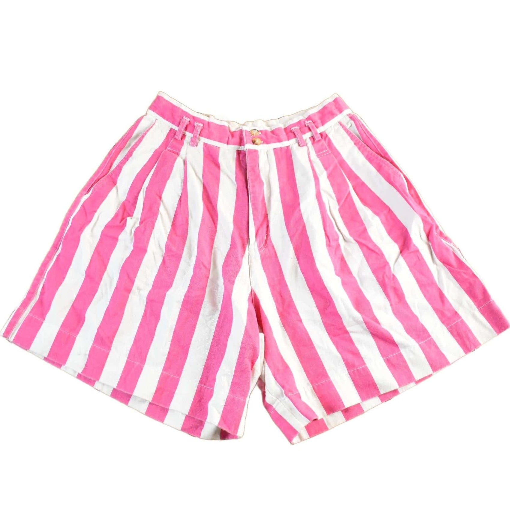 Vintage 1990s Basic Essentials Denim Striped Women's Jean Shorts Women's 29 from propervintagecanada