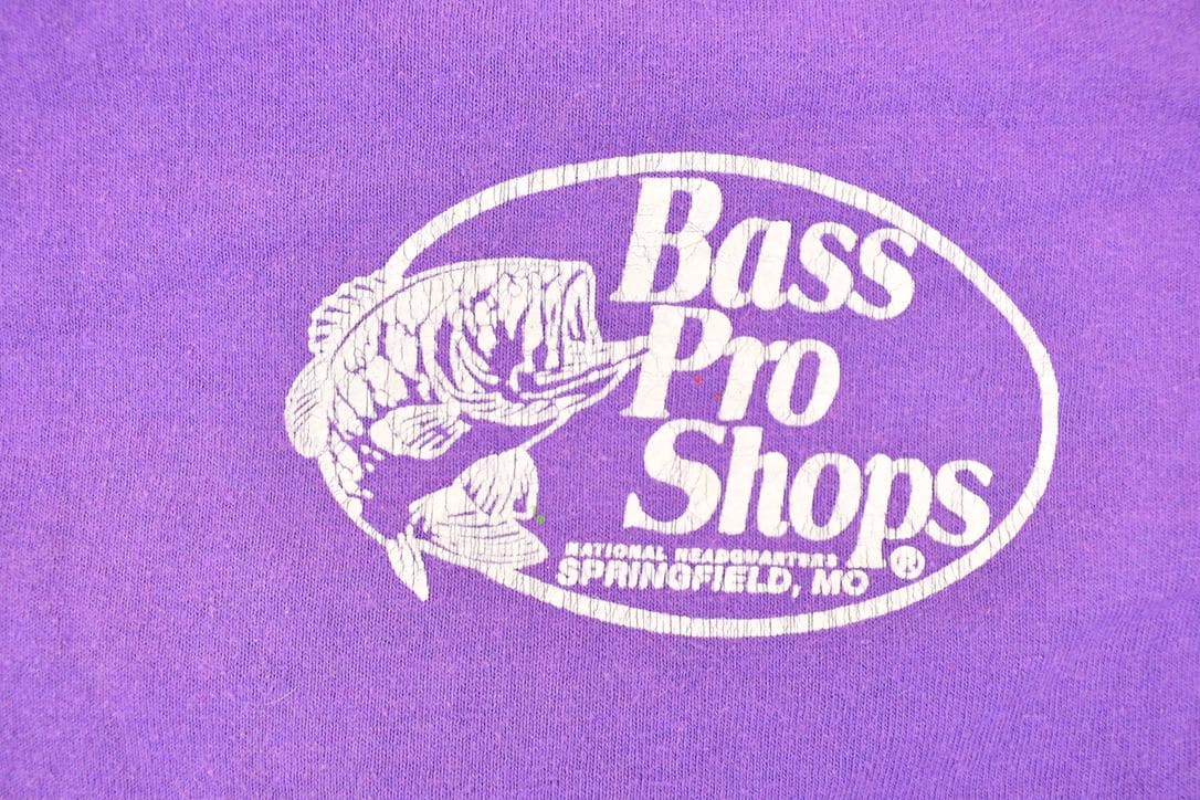 Vintage 1990s Bass Pro Shops Souvenir Travel T-Shirt Youth L / Destination Shirt / 90s Single Stitch Graphic Tee / Made in USA from propervintagecanada