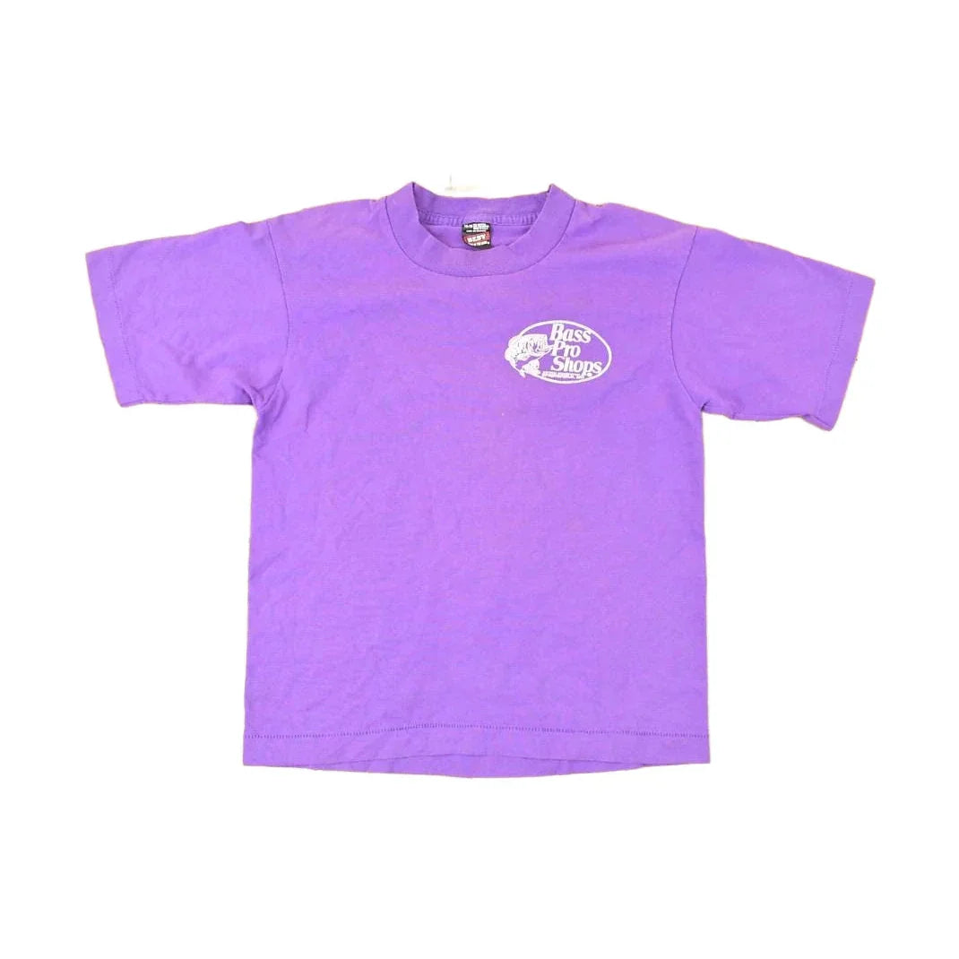 Vintage 1990s Bass Pro Shops Souvenir Travel T-Shirt Youth L / Destination Shirt / 90s Single Stitch Graphic Tee / Made in USA from propervintagecanada