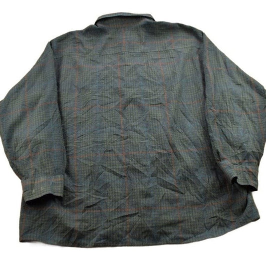Vintage 1990s Bay Area Traders Plaid Flannel Button Up Shirt Men's XL from propervintagecanada