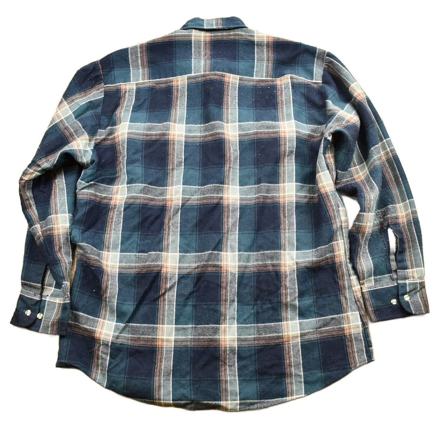 Vintage 1990s Bay Waters Plaid Button Up Shirt Men's 2XL from propervintagecanada