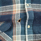 Vintage 1990s Bay Waters Plaid Button Up Shirt Men's 2XL from propervintagecanada