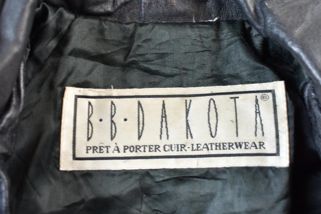 Vintage 1990s BB Dakota Genuine Leather Western Jacket Men's Medium from propervintagecanada