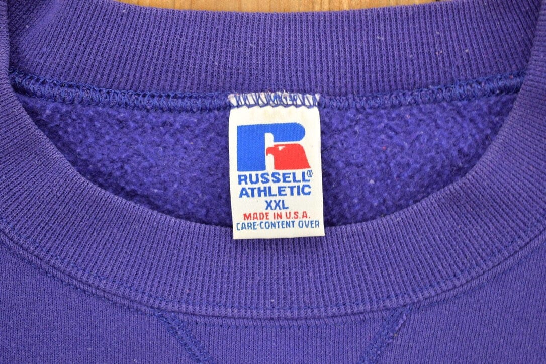 Vintage 1990s BC Central Colligate Athletic Russell Crewneck Sweatshirt Men's 2XL from propervintagecanada