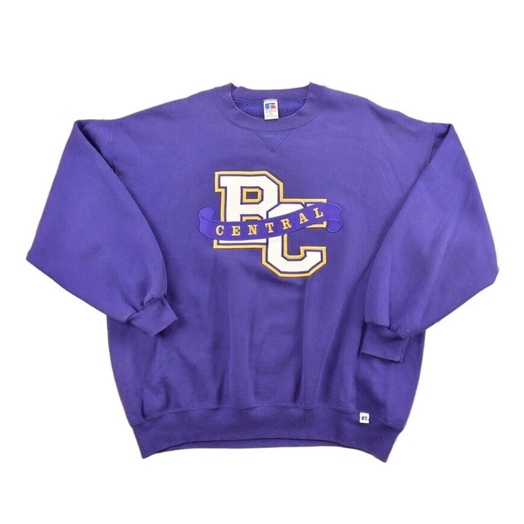 Vintage 1990s BC Central Colligate Athletic Russell Crewneck Sweatshirt Men's 2XL from propervintagecanada