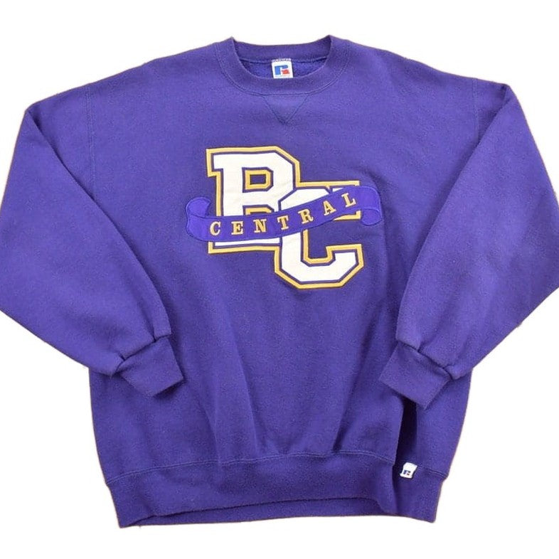 Vintage 1990s BC Central Colligate Athletic Russell Crewneck Sweatshirt Men's XL from propervintagecanada