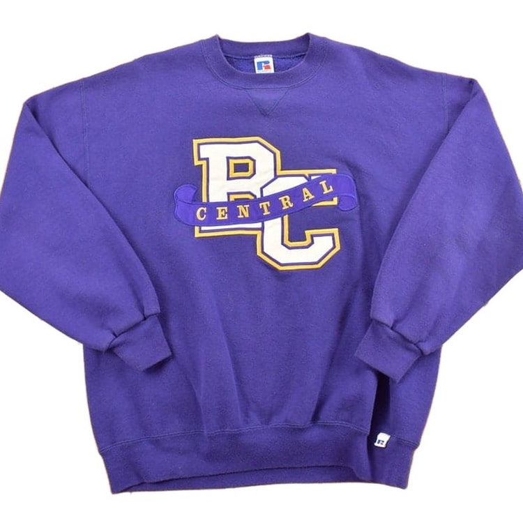 Vintage 1990s BC Central Colligate Athletic Russell Crewneck Sweatshirt Men's XL from propervintagecanada