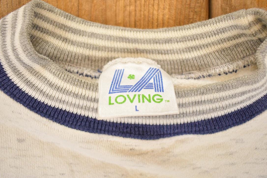 Vintage 1990s BDRSH Jaguars Cartoon University Crewneck Sweater Men's L / Made In USA / Vintage LA Loving Collegiate / 90's Sportswear from propervintagecanada