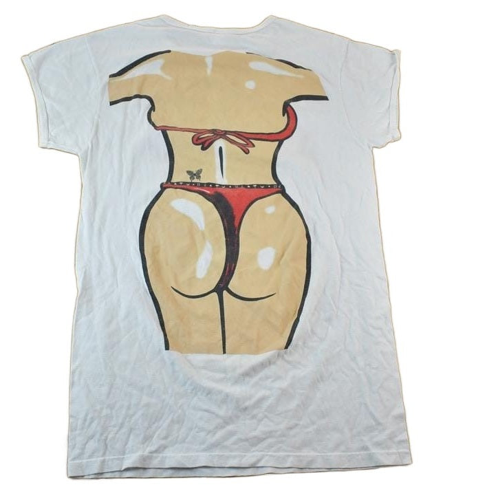 Vintage 1990s Beach Babe Souvenir Single Stitch Graphic Print T-Shirt Men's XL from propervintagecanada