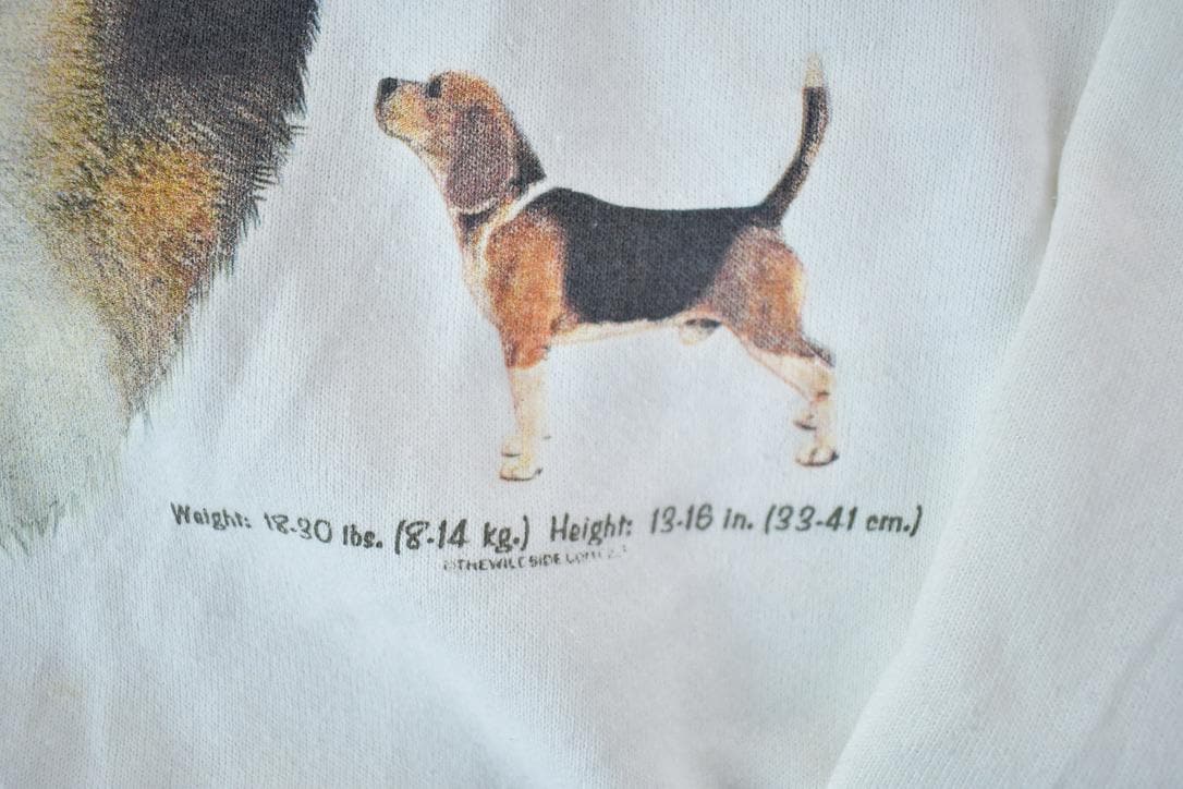 Vintage 1990s Beagle Bio Puppy Crewneck Men's Medium from propervintagecanada