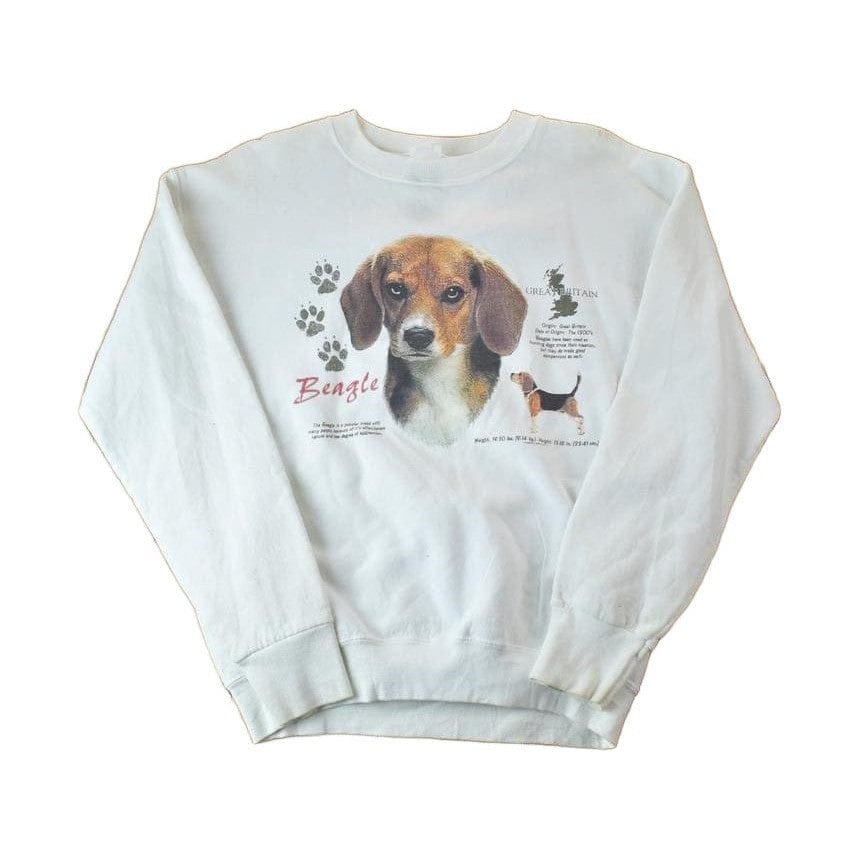 Vintage 1990s Beagle Bio Puppy Crewneck Men's Medium from propervintagecanada
