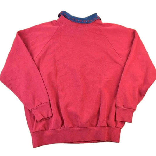 Vintage 1990s Bear Collector Collared Crewneck Sweater Women's Large from propervintagecanada