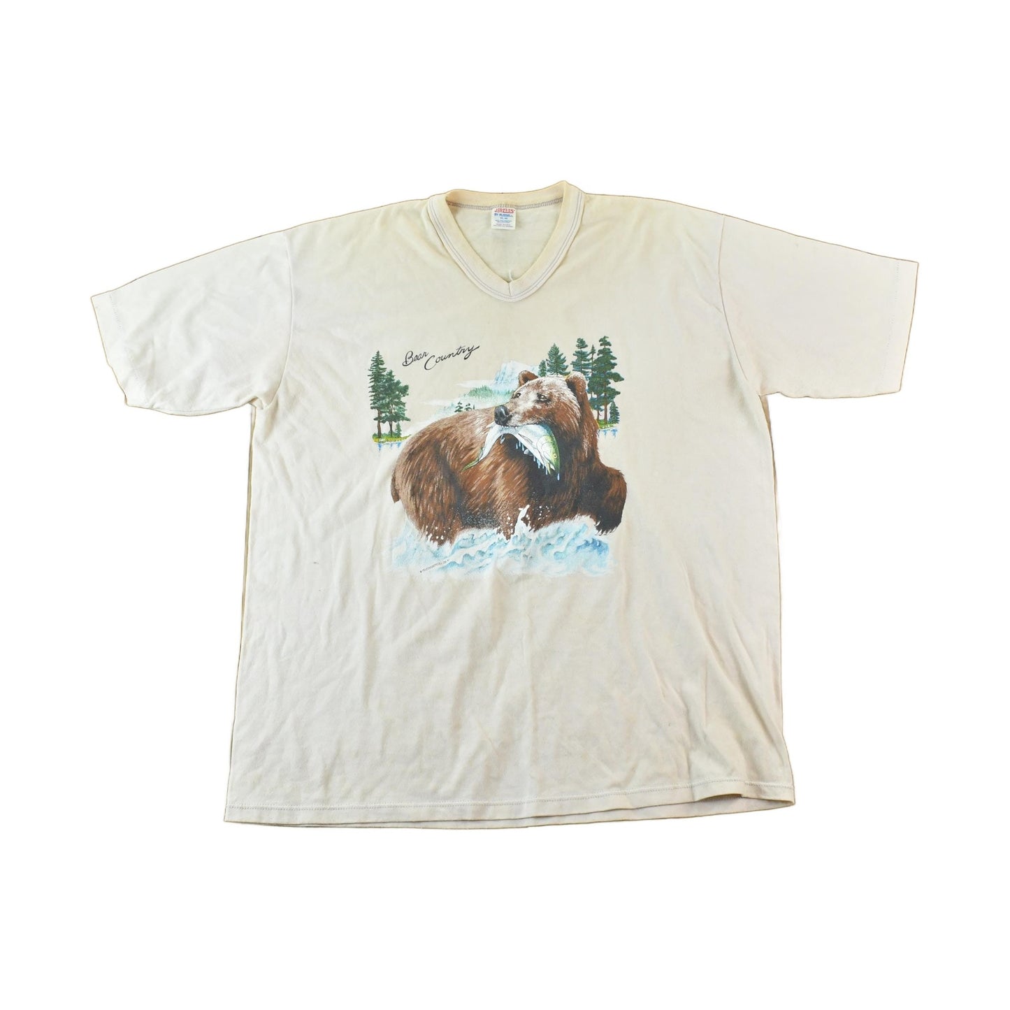 Vintage 1990s Bear Country Graphic T-Shirt Men's Large from propervintagecanada