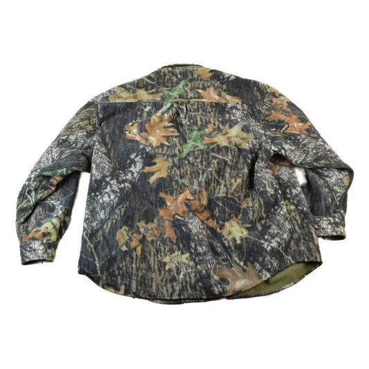 Vintage 1990s Bear Creek Camo Fleece Outdoorsman Sweater Men's XL from propervintagecanada