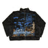 Vintage 1990s Bear Ridge Winter Wolf Theme Full Zip Fleece Sweater Jacket Men&