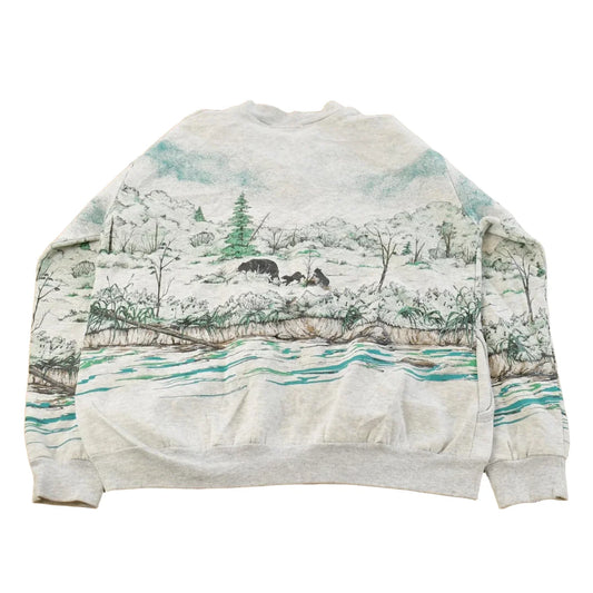 Vintage 1990s Bears Smoky Hills Henley Sweatshirt Men's L from propervintagecanada
