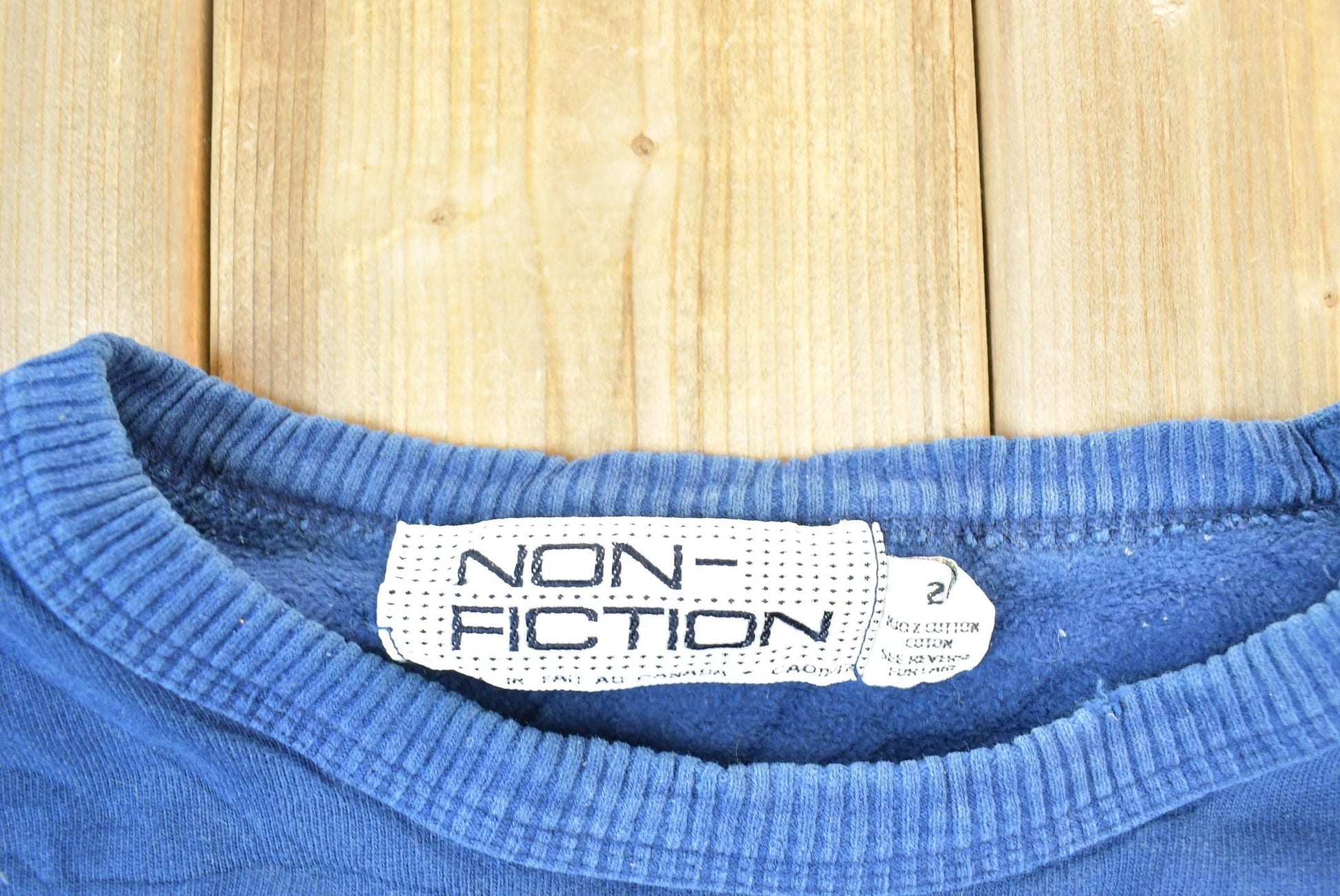 Vintage 1990s Beaver Canoe Non Fiction Crewneck Men's Medium from propervintagecanada