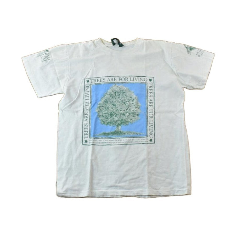 Vintage 1990s Beaver Canoe Trees Are For Living Graphic T-Shirt Men's Large from propervintagecanada
