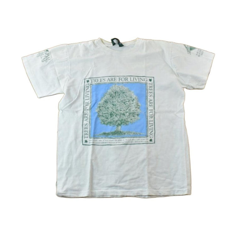 Vintage 1990s Beaver Canoe Trees Are For Living Graphic T-Shirt Men's Large from propervintagecanada
