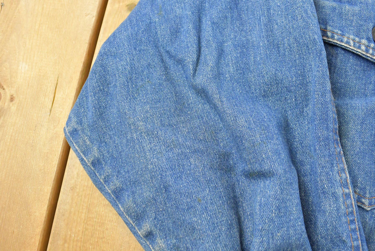 Vintage 1990s Bebe Furrrina Denim Jean Jacket Men's M from propervintagecanada