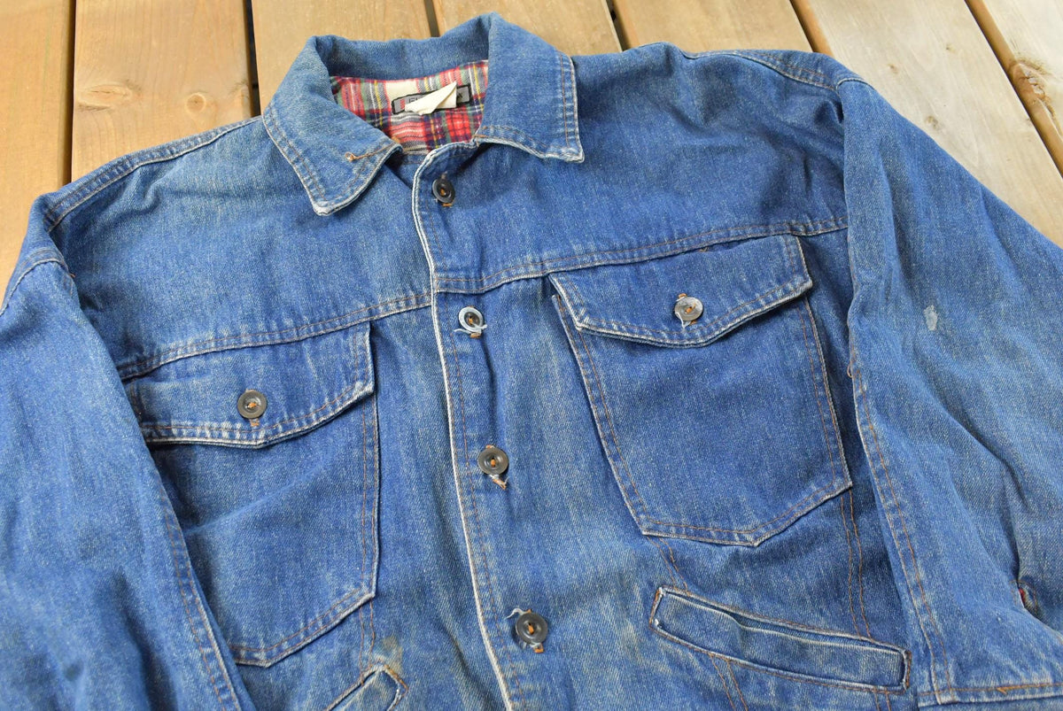Vintage 1990s Bebe Furrrina Denim Jean Jacket Men's M from propervintagecanada