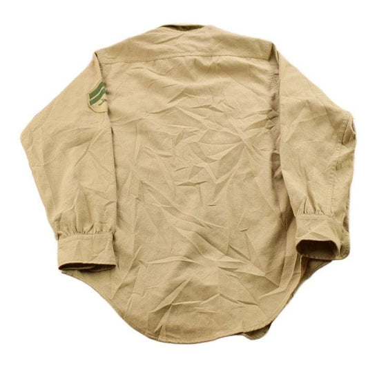 Vintage 1990s Beige Blank USMC Button Up Military Shirt Men's MMen's Medium from propervintagecanada