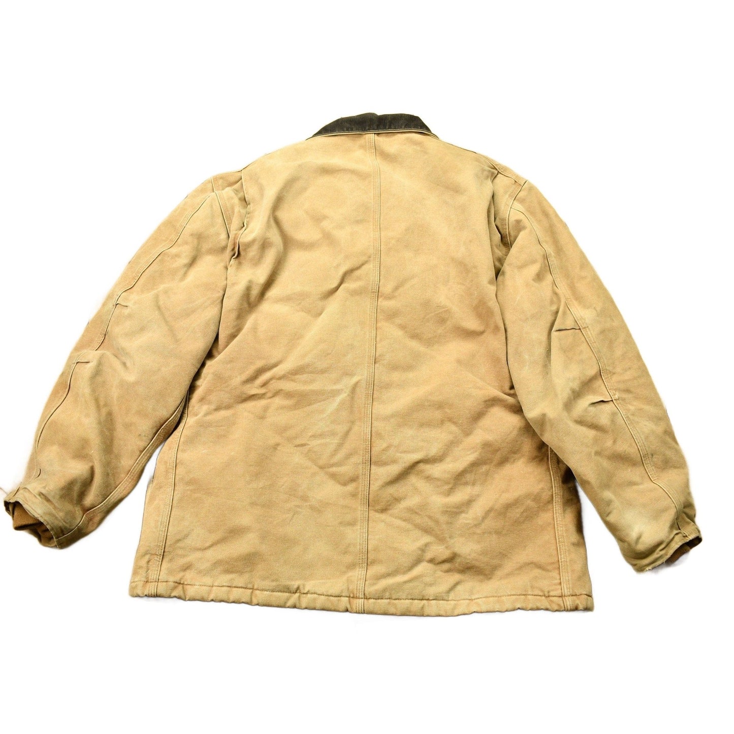Vintage 1990s Beige Carhartt Work Jacket Men's 2XL from propervintagecanada