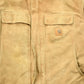 Vintage 1990s Beige Carhartt Work Jacket Men's 2XL from propervintagecanada