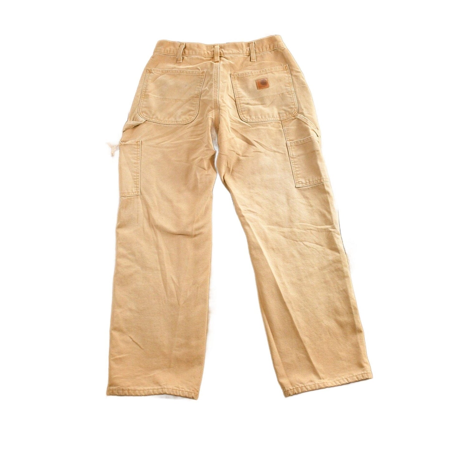 Vintage 1990s Beige Carhartt Work Pants Men's 32 x 30 from propervintagecanada