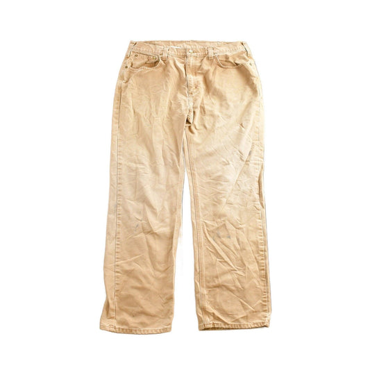 Vintage 1990s Beige Carhartt Work Pants Men's 38 x 32 from propervintagecanada