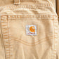 Vintage 1990s Beige Carhartt Work Pants Men's 38 x 32 from propervintagecanada