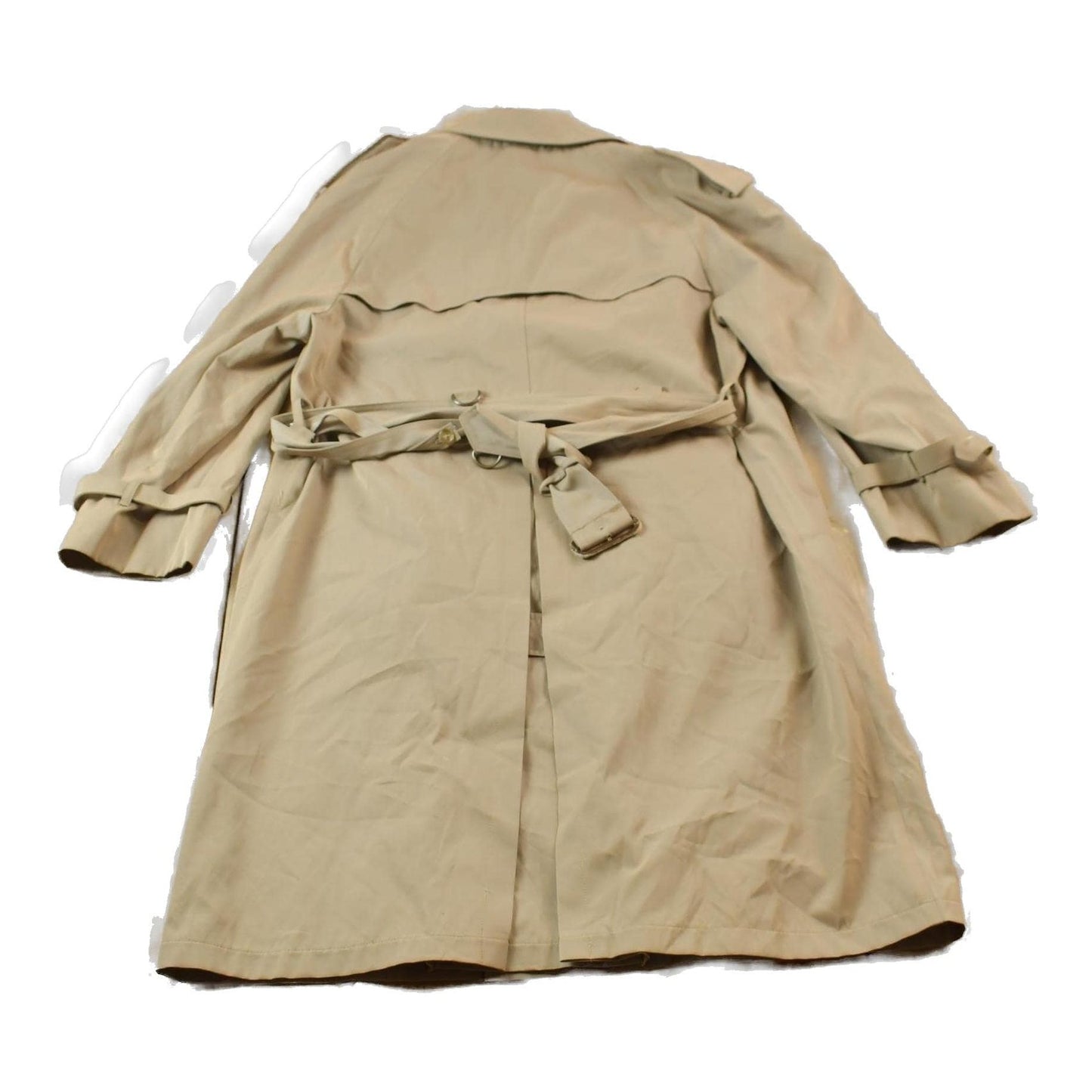 Vintage 1990s Beige Trench Coat Men's Medium from propervintagecanada