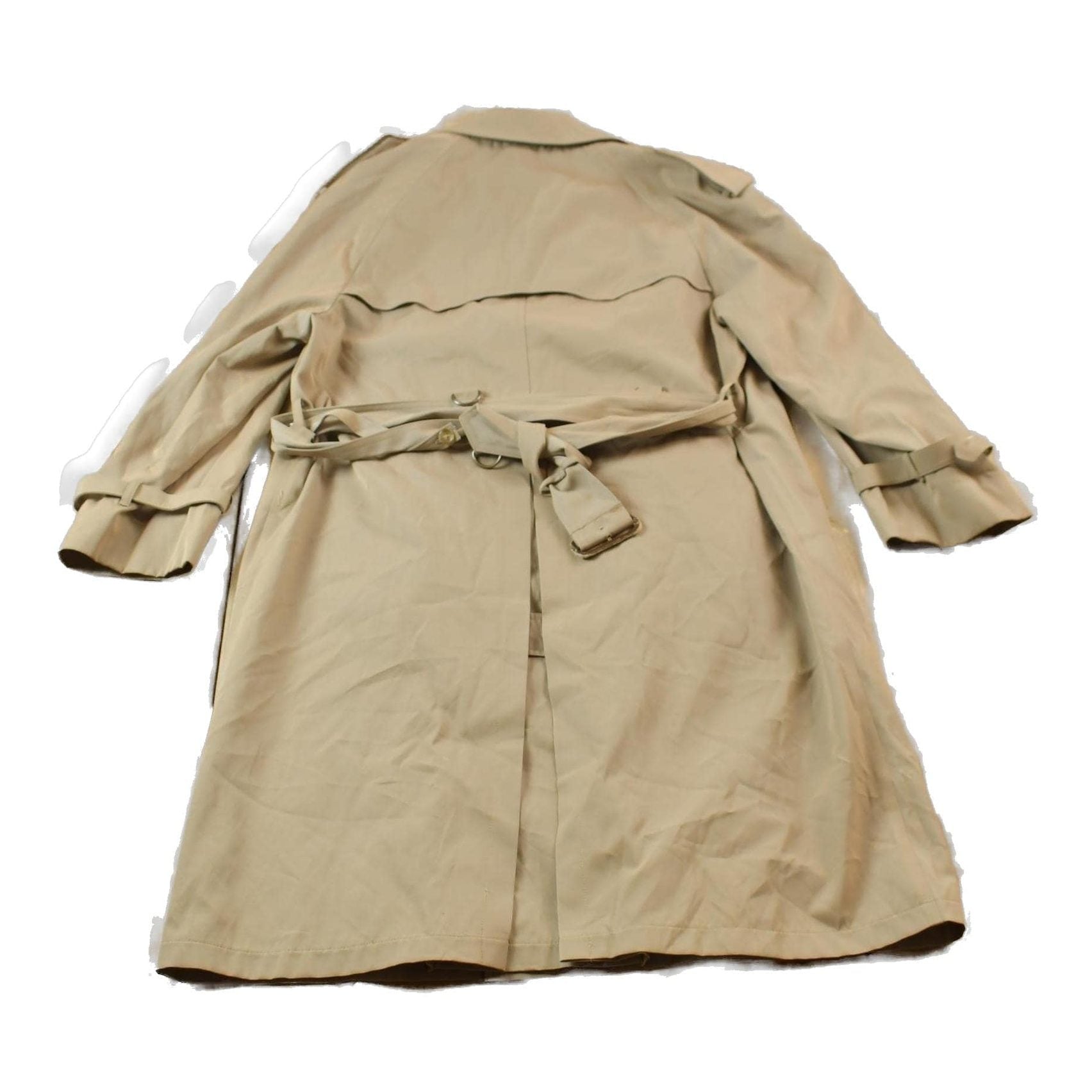 Vintage 1990s Beige Trench Coat Men's Medium from propervintagecanada