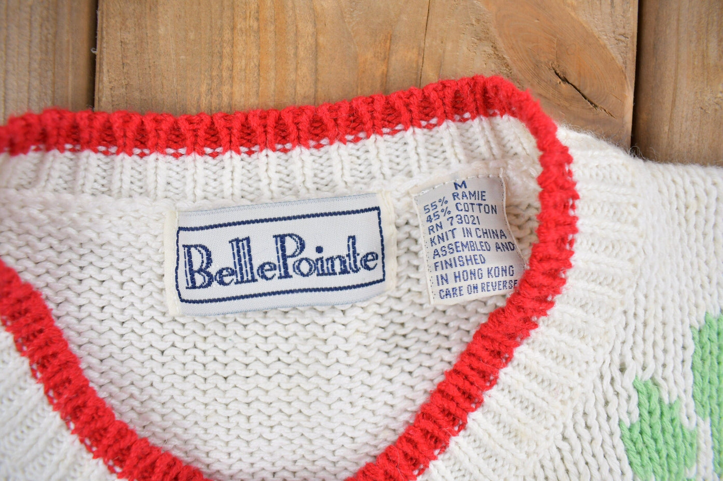Vintage 1990s Belle Point Gardening Theme Knit Cardigan Sweater Women's M from propervintagecanada