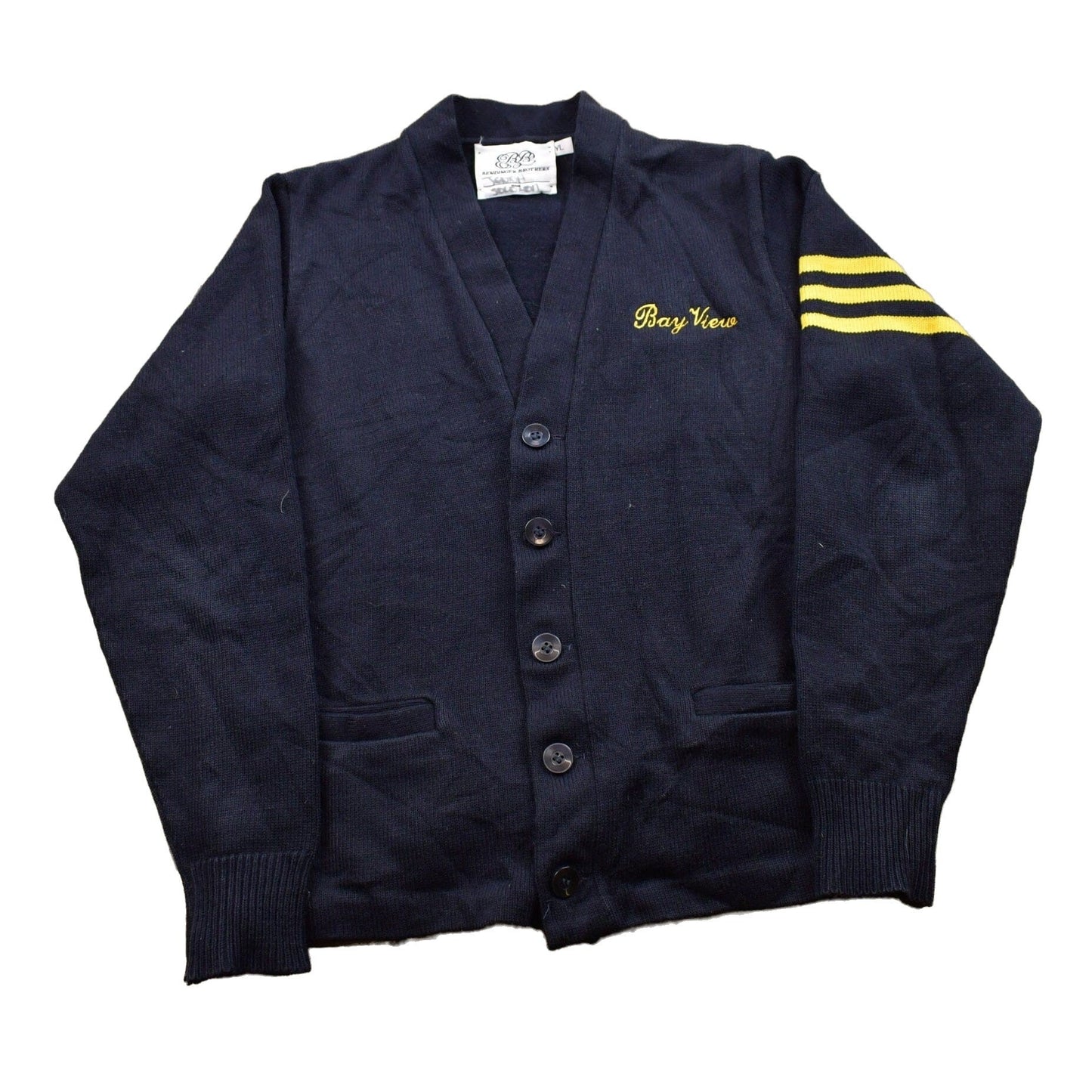 Vintage 1990s Bendinger Brothers Bay View Knitted Cardigan Sweater Youth Large from propervintagecanada