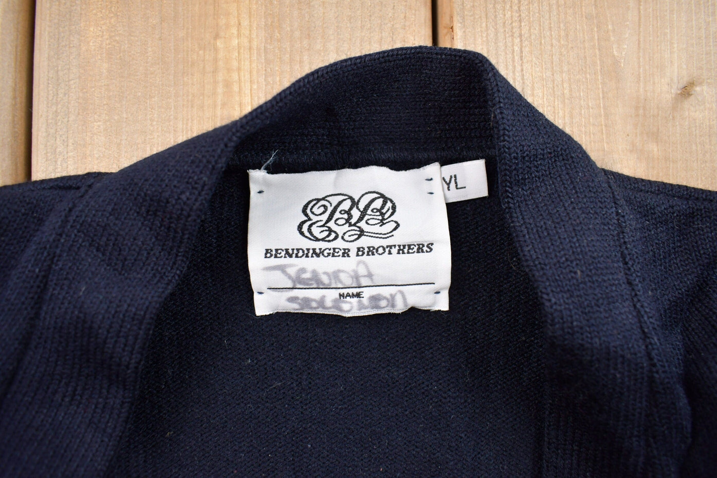 Vintage 1990s Bendinger Brothers Bay View Knitted Cardigan Sweater Youth Large from propervintagecanada