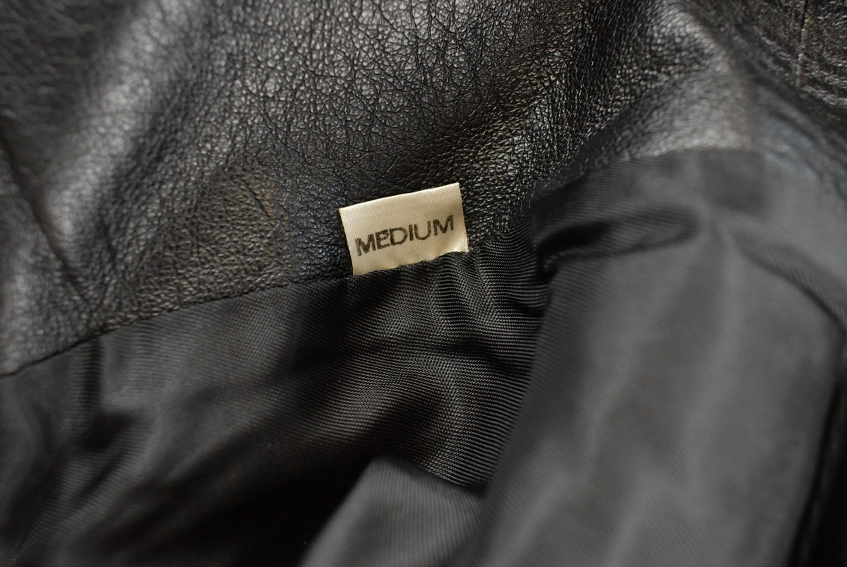 Vintage 1990s Benlo Leather Blazer Coat Jacket Women's L / Made in Italy / 90s Streetwear from propervintagecanada