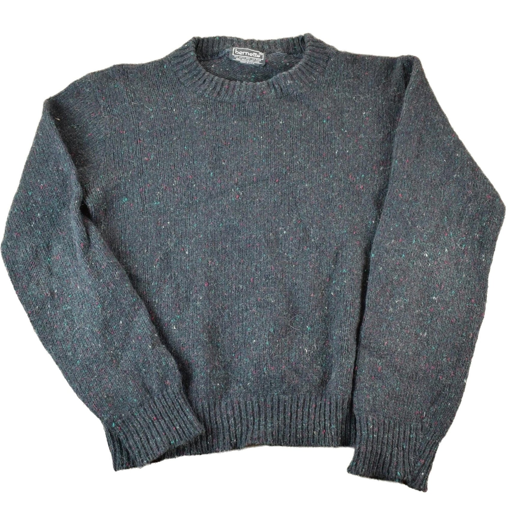 Vintage 1990s Bernette Wool Blend Knit Sweater Men's Small from propervintagecanada