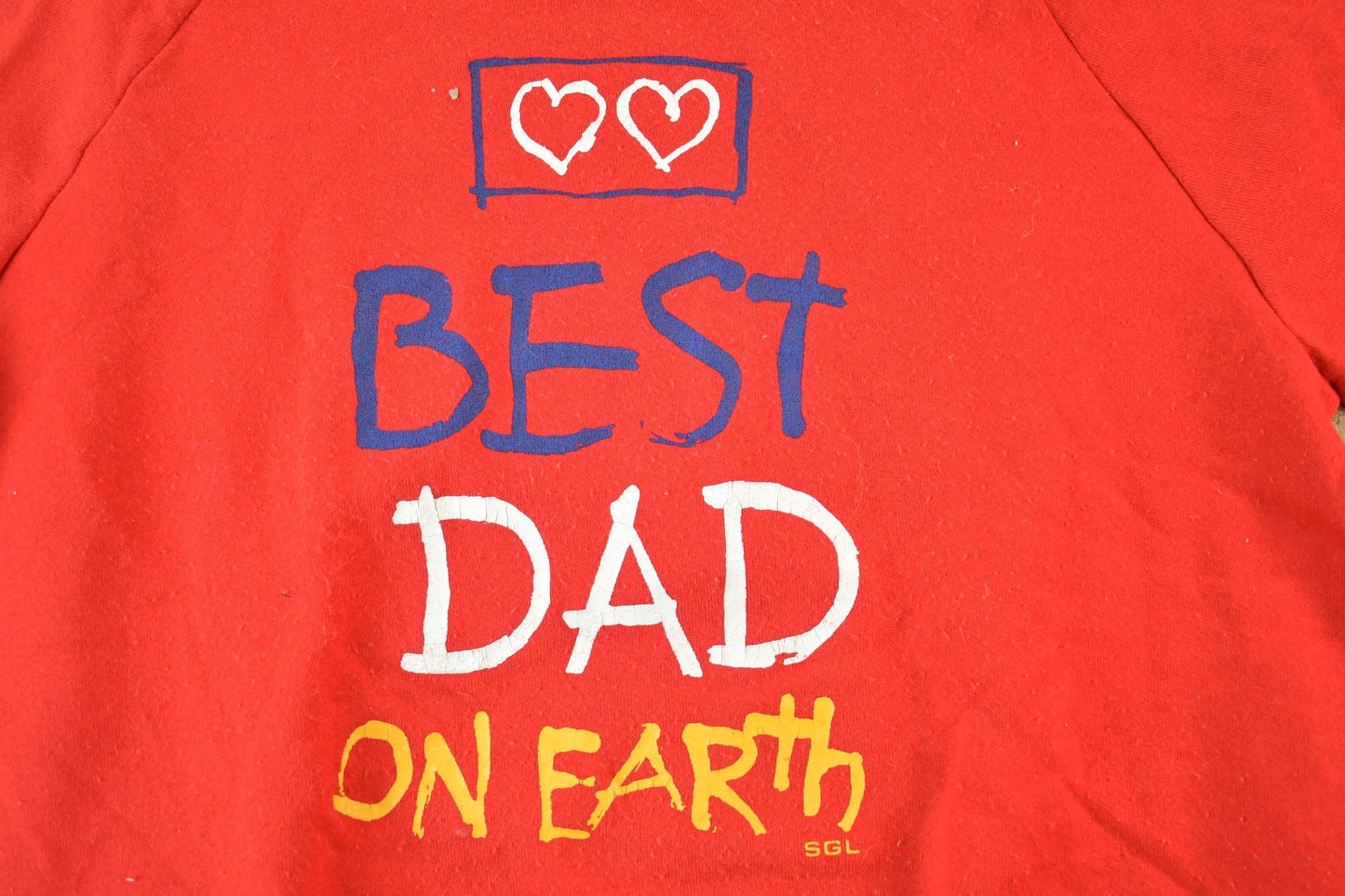 Vintage 1990s Best Dad On Earth Cute Crewneck Sweater Men's Large from propervintagecanada